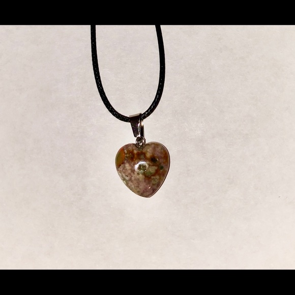 Jasper Heart Shape Necklace ♥️ - Picture 2 of 2